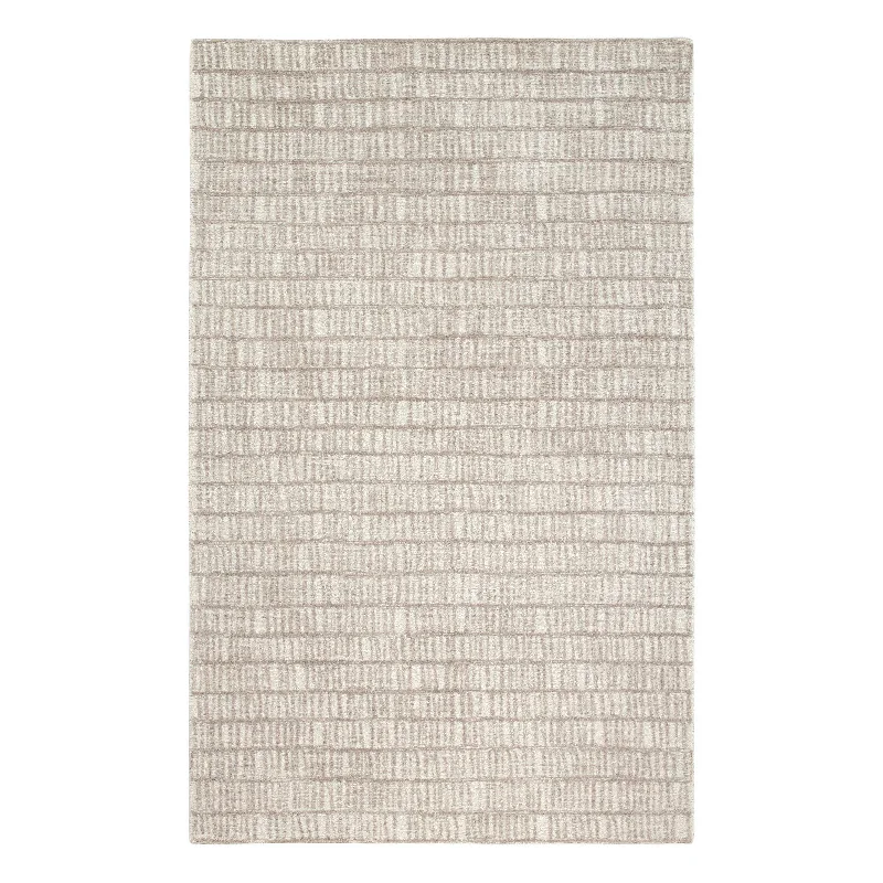 non-slip carpet for stairs-Talus Ivory Tufted Wool Custom Rug