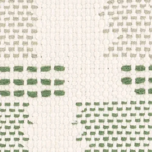 wool blend carpet for high traffic areas-Tread Lightly Green Handwoven Cotton Rug Swatch