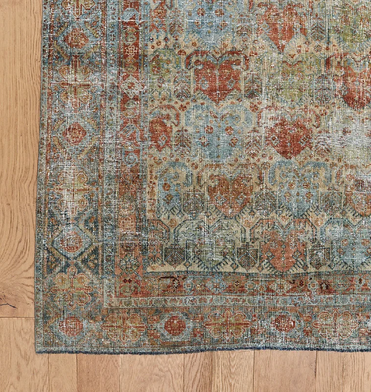 plush carpet for home offices-Vintage Afshar Rug 5'10" x 7'9"