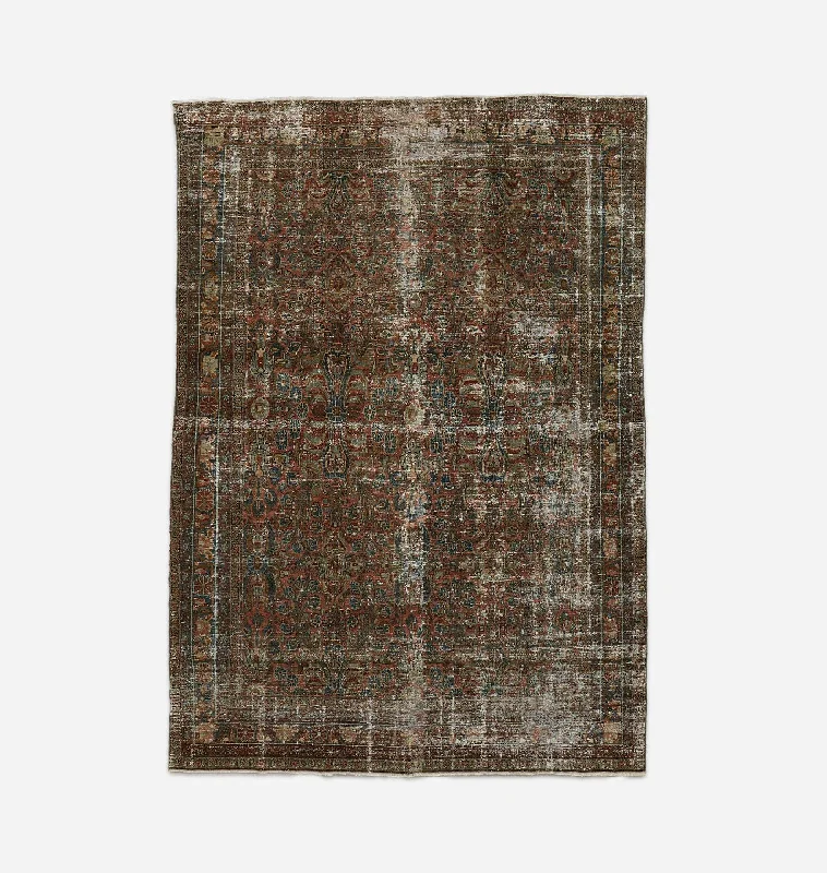 luxury shag carpet for elegant home-Vintage Hamadan Rug 6'9" x 9'6"