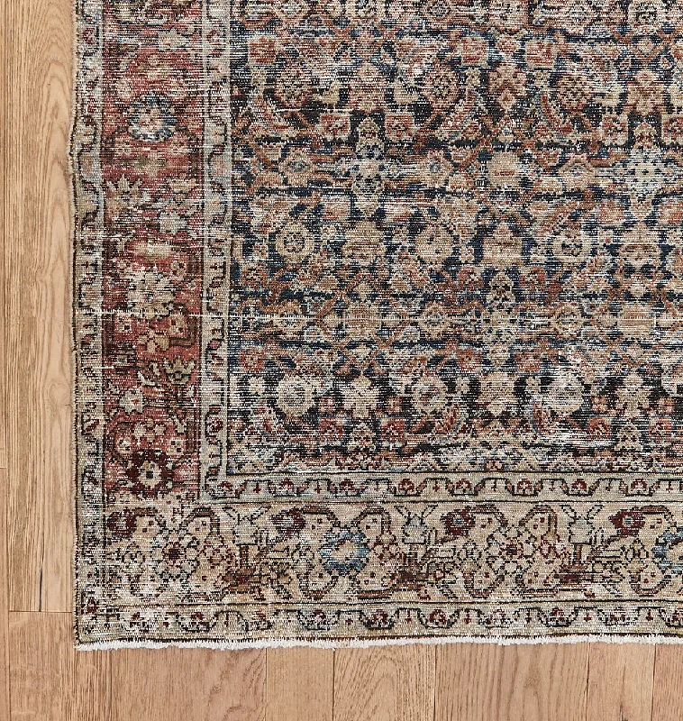 vibrant wool carpet for living room-Vintage Senneh Rug 3'5" x 16'2"