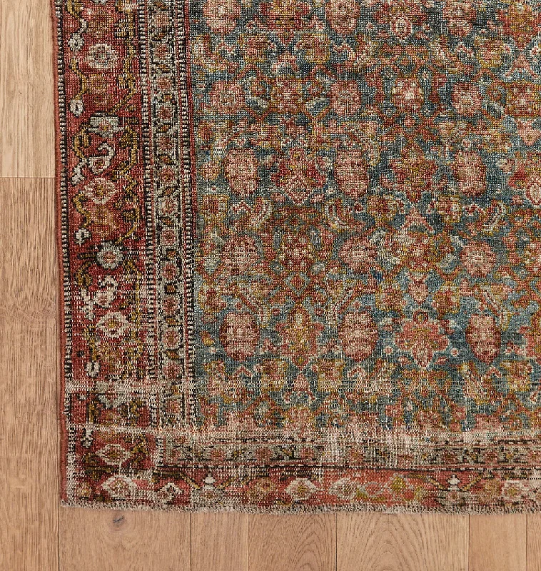 easy-to-maintain carpet for busy lifestyles-Vintage Senneh Rug 3'5" x 17'8"