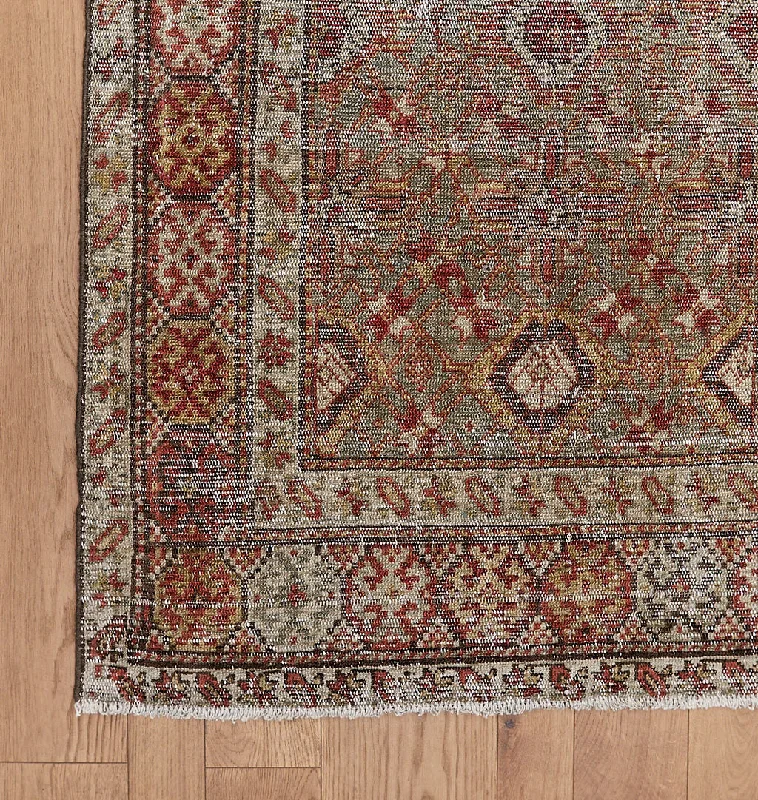 custom-sized carpets for living rooms-Vintage Tabriz Rug 3'3" x 16'10"