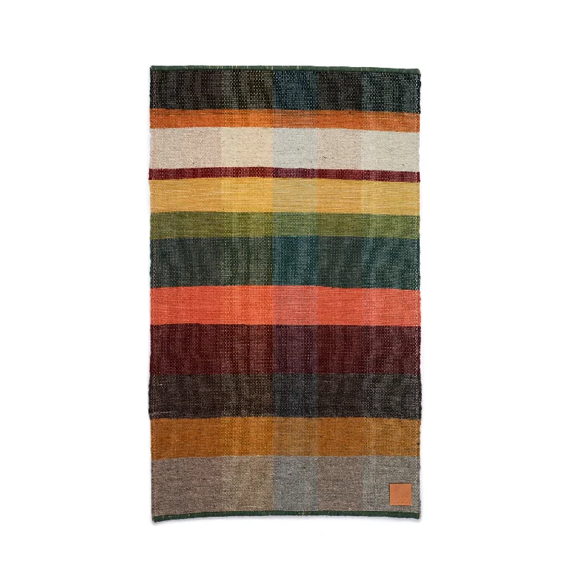 bright color carpet for home-Wool Remnant Hand Woven Rug 4