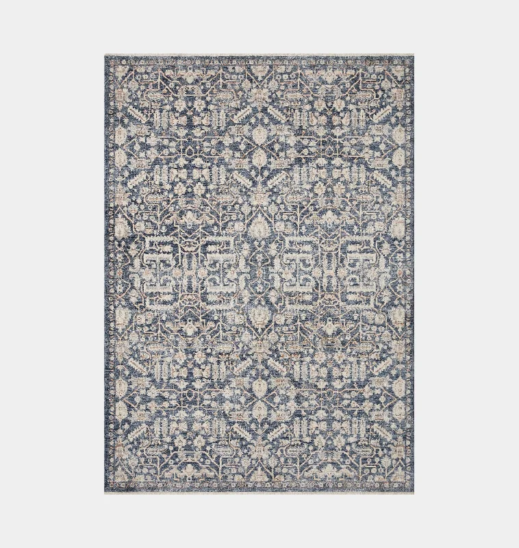 carpet runners for stylish hallways-Zuma ZUM-02 Blue / Ivory Area Rug