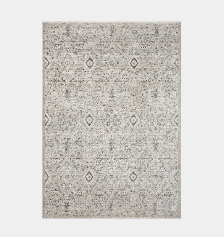 budget-friendly carpet options for rentals-Zuma ZUM-07 Silver / Sky Area Rug