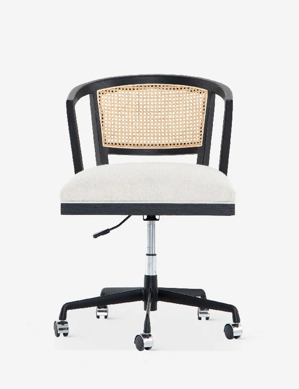 wooden office chair with cushioned seat -Jaz Office Chair