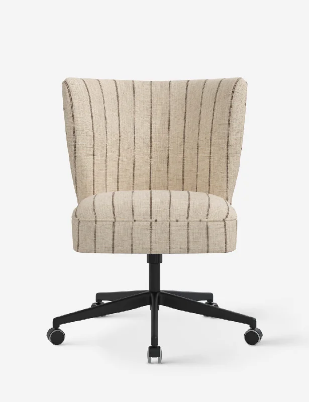 stylish office chair with gold accents -Linnea Office Chair