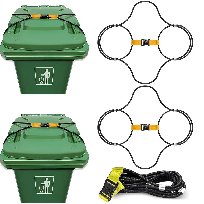 modern-trash-bin-2 Pcs Trash Can Lock Heavy Duty Trash Can Lid Lock Garbage Can Lock Garbage Can