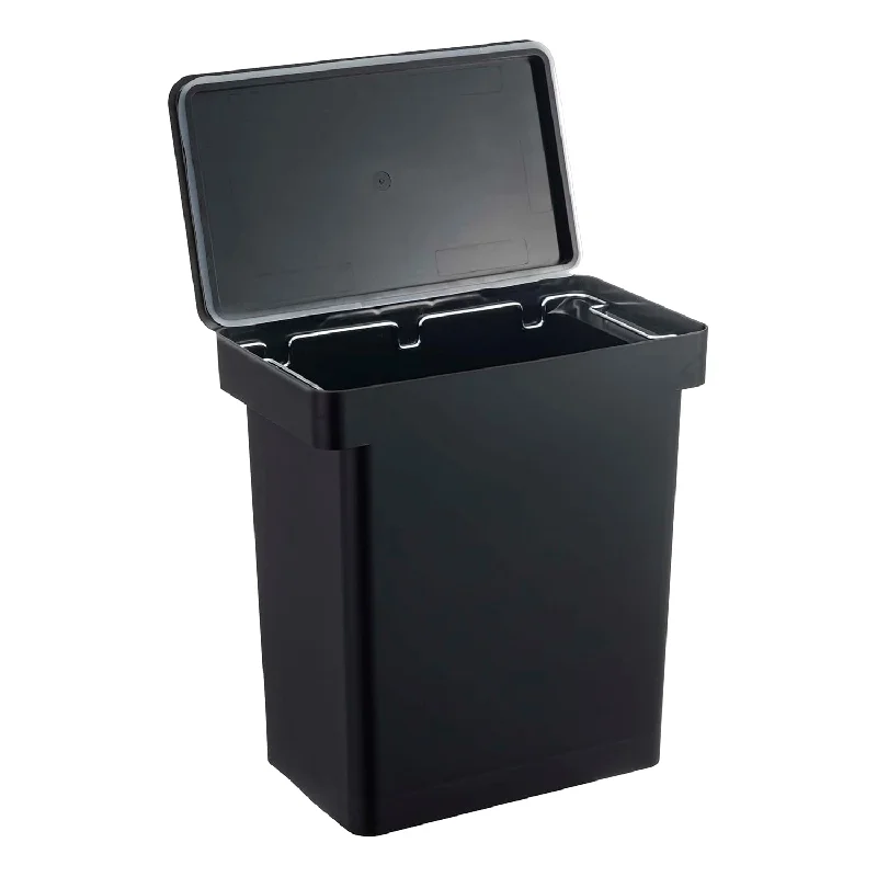 durable-trash-can-for-outdoor-use-6.5 Gallon Rolling Trash, Dual Compartment Kitchen Odor Free Garbage Can Recycli