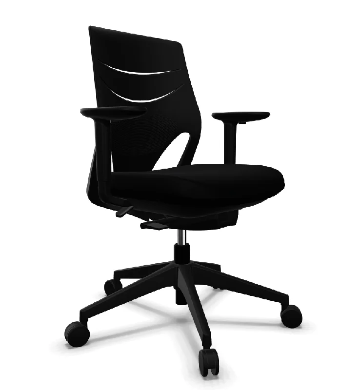 office chair with multi-tilt function -EFIT Office Chair with Black Back