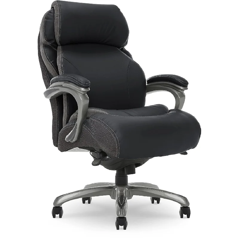 high-back task chair with ergonomic support -Big And Tall Executive Office Chair With Air Technology And Smart Layers Premi