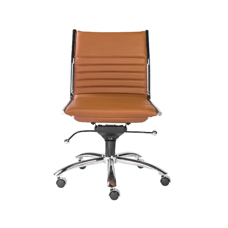 high-end ergonomic chair with sleek design -Amber and Silver Adjustable Swivel Faux Leather Rolling Conference Office Chair