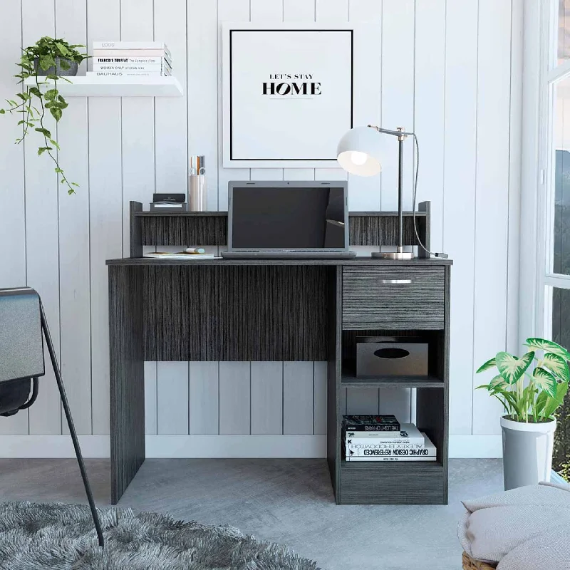 space-saving wooden study desk-40" Brown Computer Desk