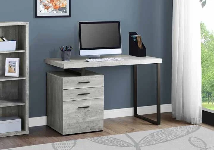 filing cabinet with velvet-lined drawers -Monarch Computer Desk - 48"L Filing Cabinet