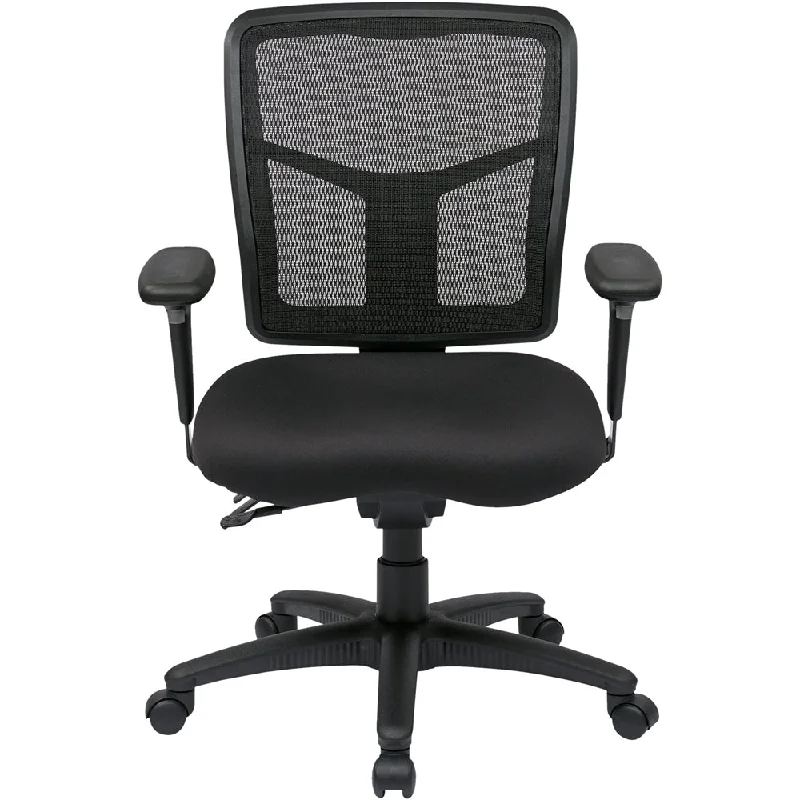 luxury office chair with hand-stitched leather -Pro-line II ProGrid Series Molded Foam&Freeflex Office Chair Black