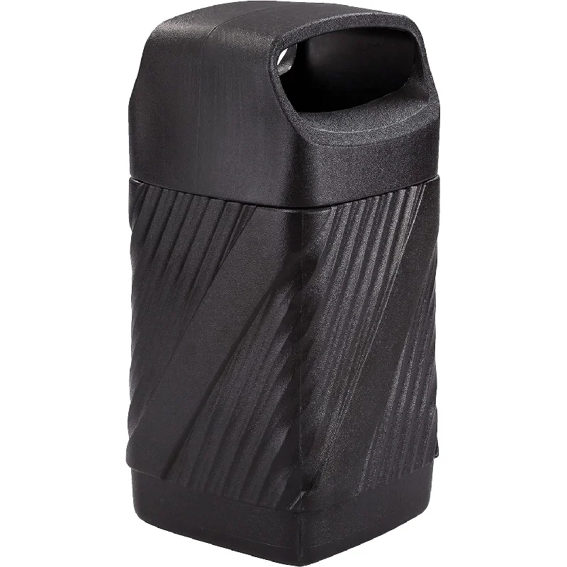 trash-can-for-garage-use-Safco, Twist Garbage Can For Indoor And Outdoor Use, Durable & Weather-Resistant