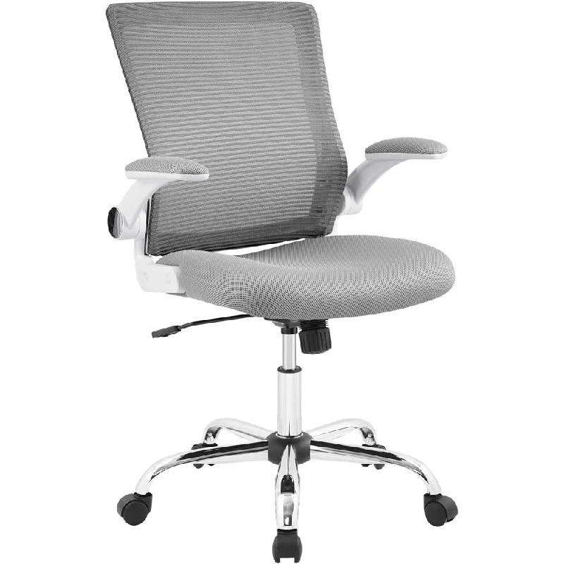 ergonomic office chair for professional use -Serta Works Creativity 5-Pointed Star Polyester and Polyester Blend Fabric Office Chair Gray