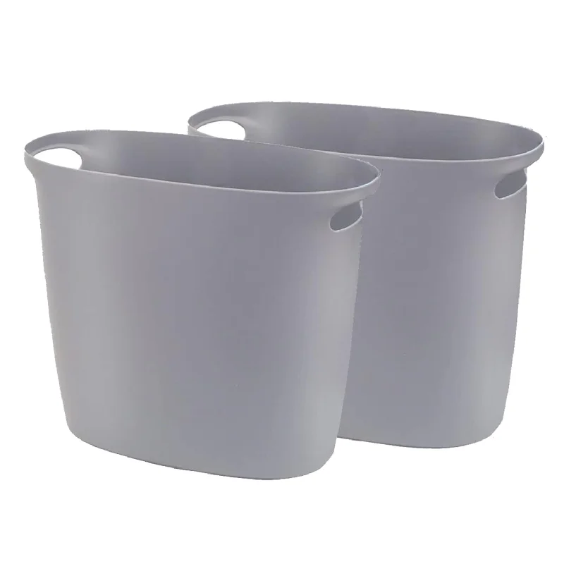 large-trash-bin-for-yard-Small Trash Can,2.6 Gallon Plastic Bathroom Wastebasket Garbage Can For Bathroom