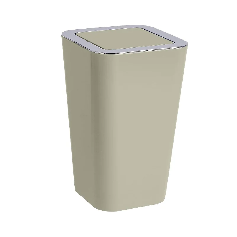 covered-trash-bin-for-kitchen-Small Trash Can With Lid, Swing Lid, Mini Waste Basket, Garbage Can, Stylish Gar