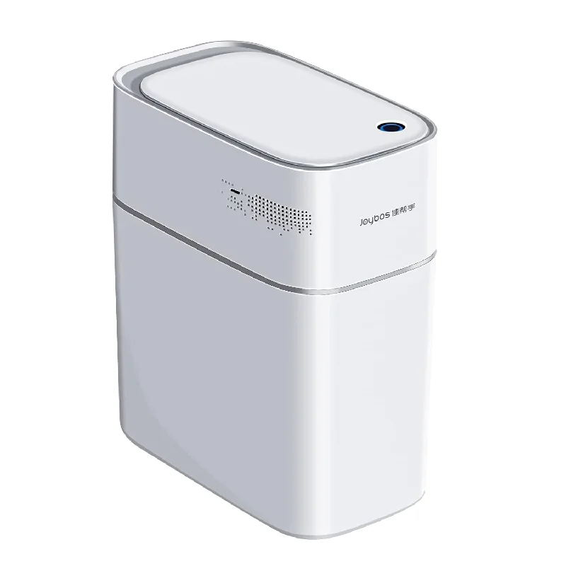 double-trash-can-for-garbage-Touchless Bathroom Trash Cans, Waterproof Motion Sensor Bedroom Garbage Can, 3.5