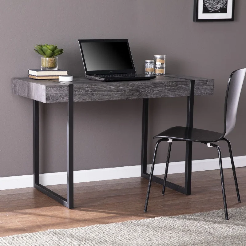 black corner desk for home office-45" Black Writing Desk