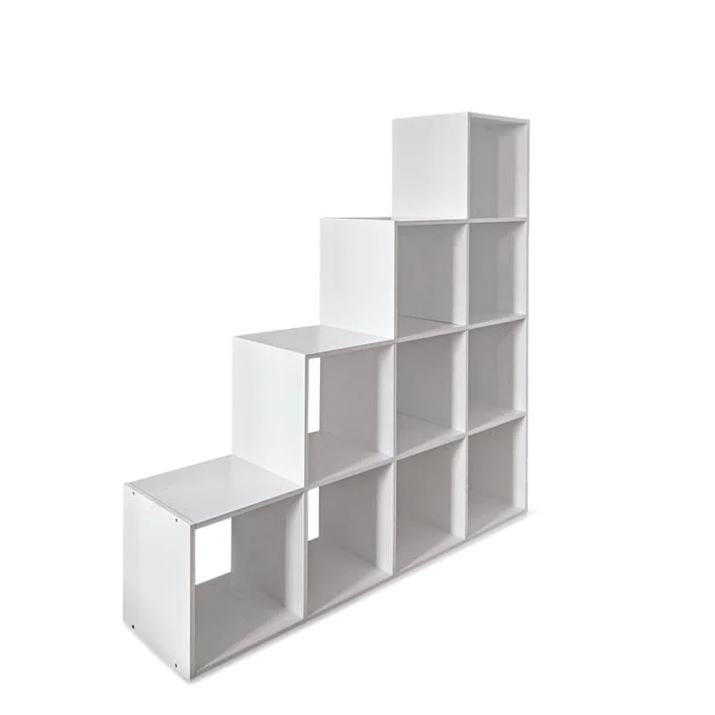 bookshelf with deep-set shelves for taller books -10 Cube Storage Shelf Unit White