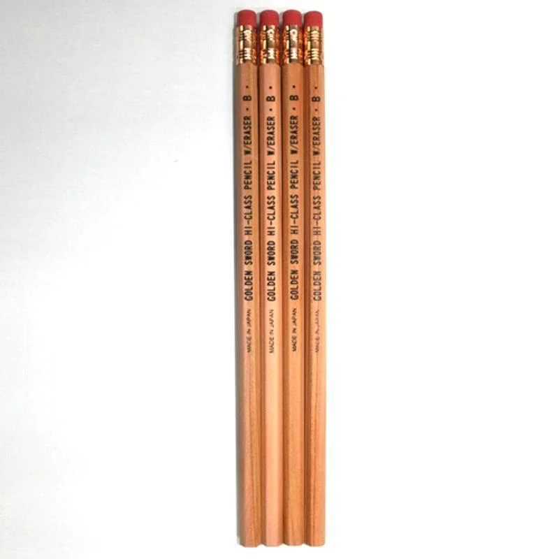 writing utensils with replaceable tips-Pencil B 4 Regular Company Of Fire Fighters With Japanese Eraser