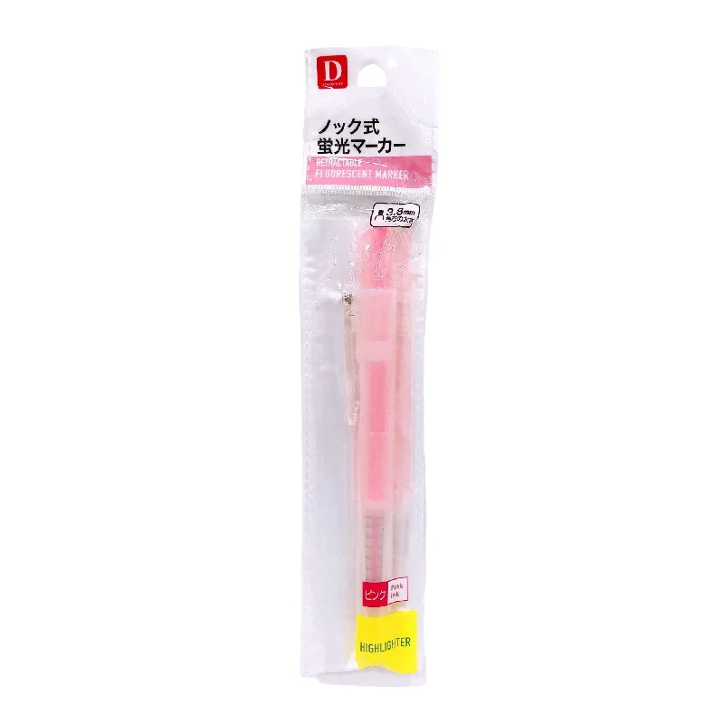 creative writing utensils for office spaces-highlighter knock type pink