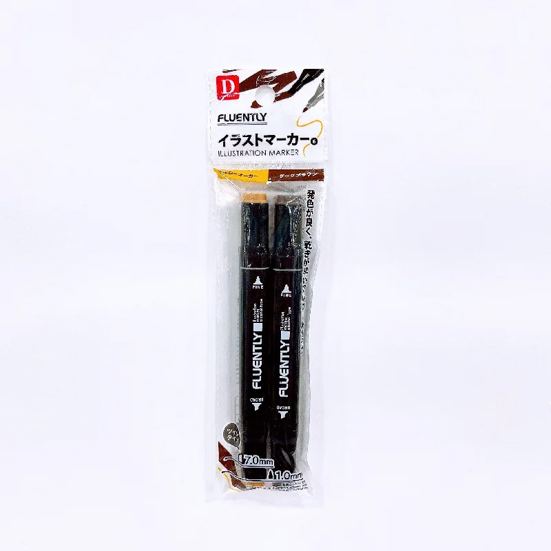 reliable writing utensils for everyday tasks-illust marker yellow ocher dark brown