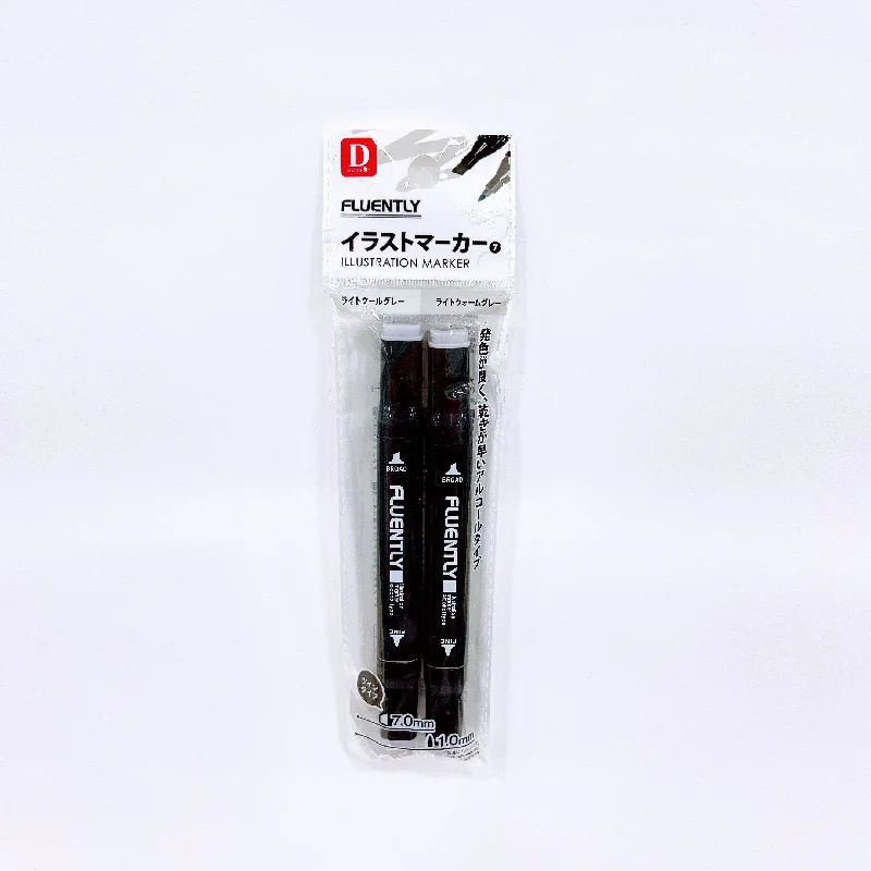 lightweight writing utensils for quick sketches-llust marker Light cool gray Light warm gray