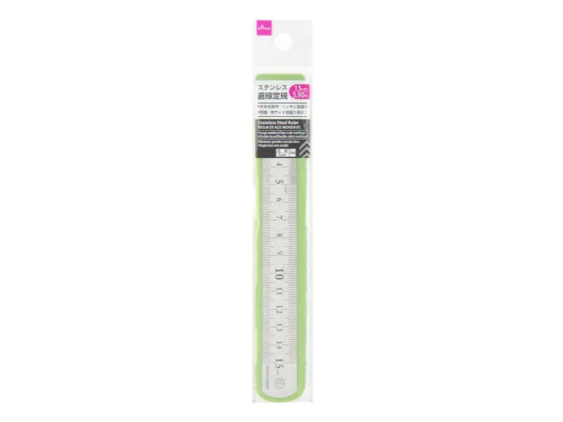 writing utensils for everyday office correspondence-Stainless Steel Ruler (5.90 in.)