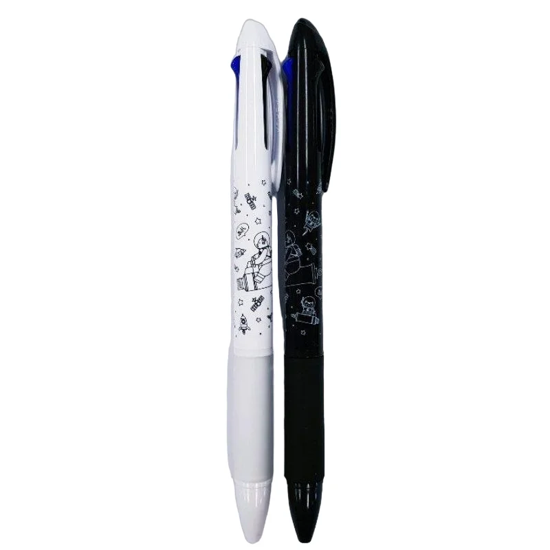 writing utensils for calligraphy projects-3 Color Ballpoint Pen Hello Bear Low Viscosity Ink 0.7mm