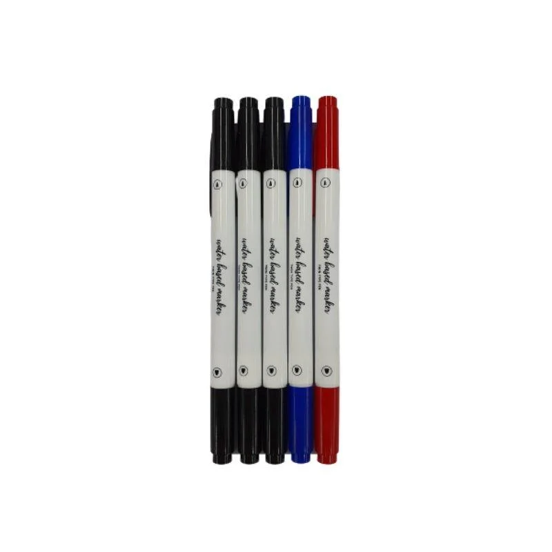 premium writing utensils for professional use-Water-Based Marker -Double Sided - 5 Pcs.-