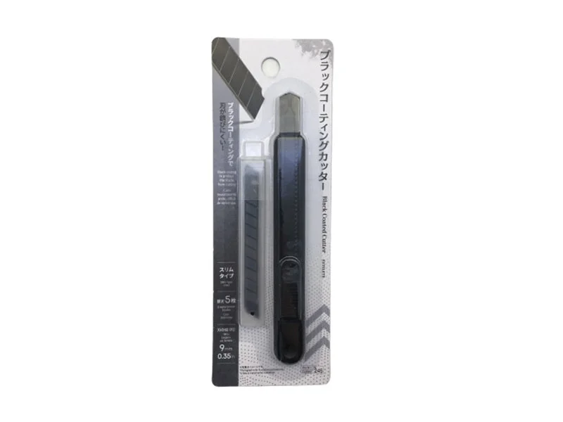 office supplies for storage solutions-Black Coated Cutter Slim Type 5 Replacement Blades