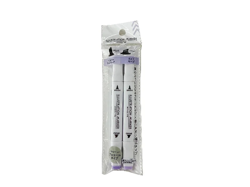 best writing utensils for left-handed students-Illustration Marker-Pastel Lilac-Light Mauve-