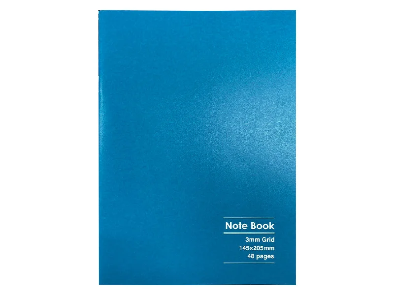 notebooks for keeping track of your dreams -Retro Color Notebook A5 3mm Grid Blue