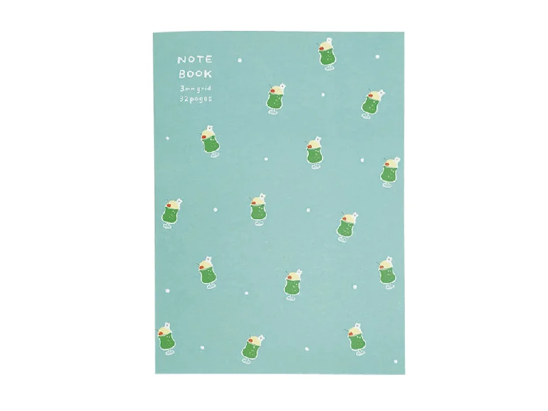 notebooks with pocket-sized pages for portability -Notebook A5 Grid 3mm Cream Soda