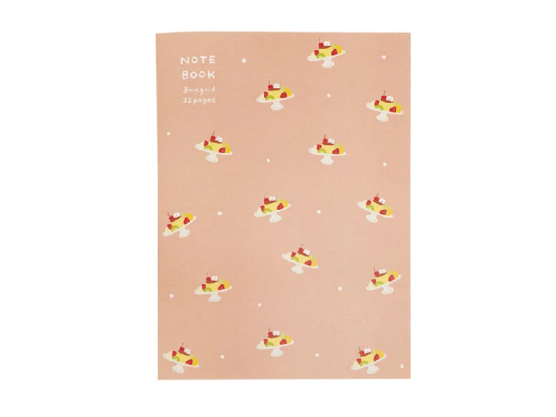 notebooks for keeping track of fitness progress -Notebook A5 Grid 3mm Pudding Ala Mode