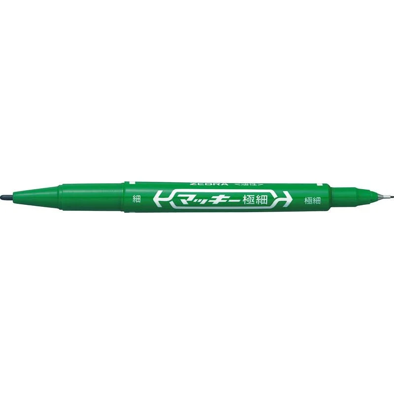 writing utensils for detailed sketches-Mckee Permanent Twin Maker Uktrafine Green