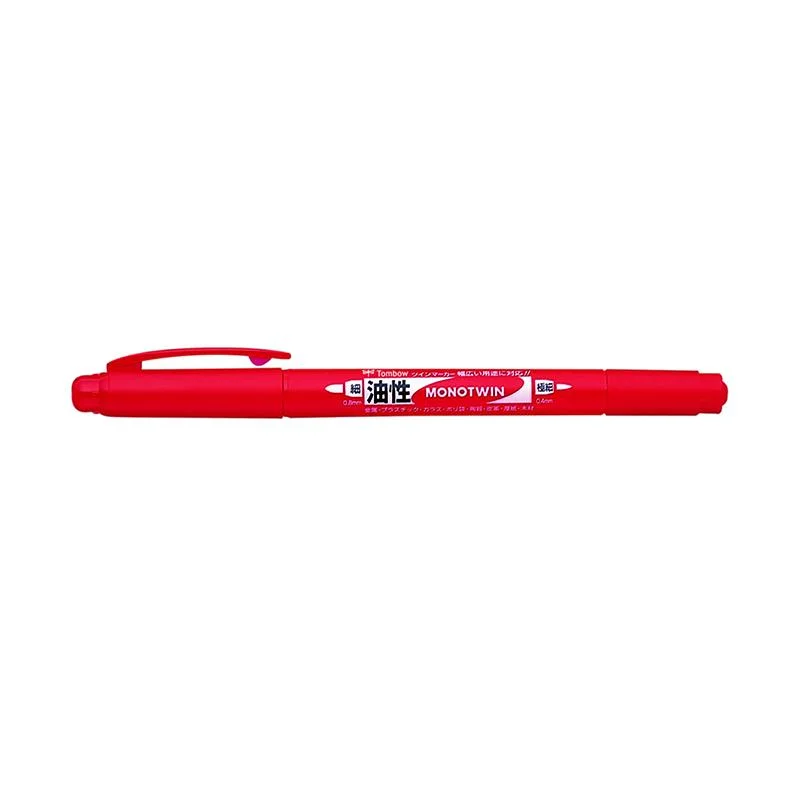 premium writing utensils for professionals-Permanent Marker  Red  Twin Tip