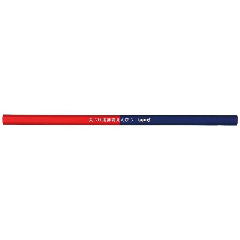 custom writing utensils with logo-Red Blue Pencil For Rounding 2P