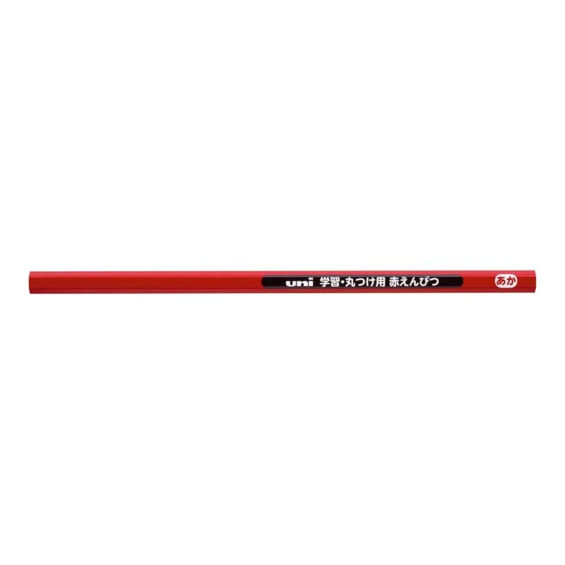 smooth writing utensils for high-performance tasks-Uni Learning Rounding Red Pencil 2P