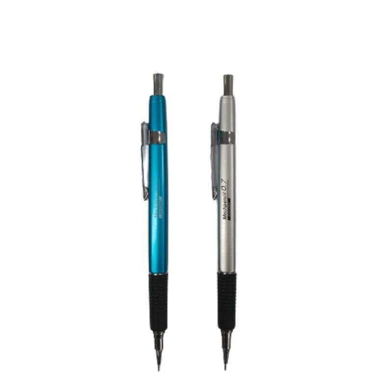 smooth writing utensils for left-handed people-Rubber Grip Mechanical Pencil 0.7Mm 10 Leads