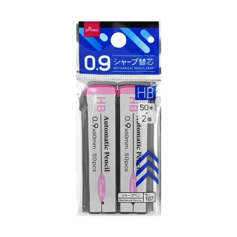 writing utensils with vibrant ink colors-Mechanical Pencil Lead - 0.9 - 50Pcs