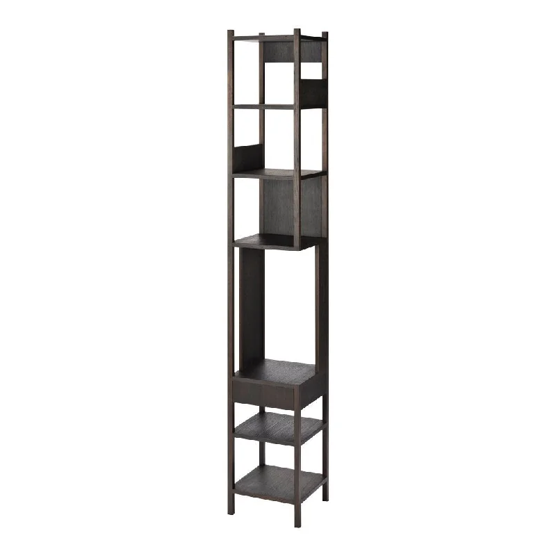 bookshelf with contemporary, minimal design -Lungangolo Right Shelf