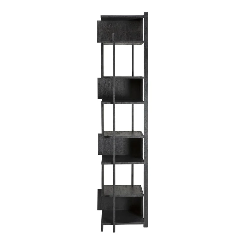 bookshelf with open shelves for quick access -Abstract Column Bookshelf