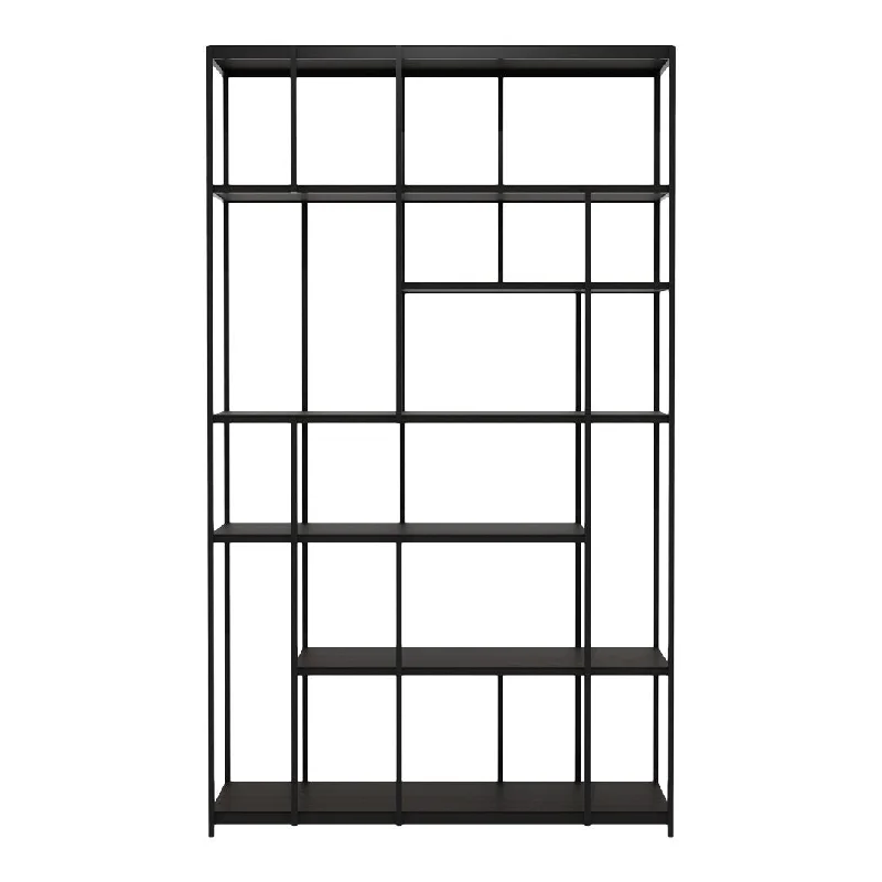 bookshelf for organizing multiple book types -Studio Rack Bookcase