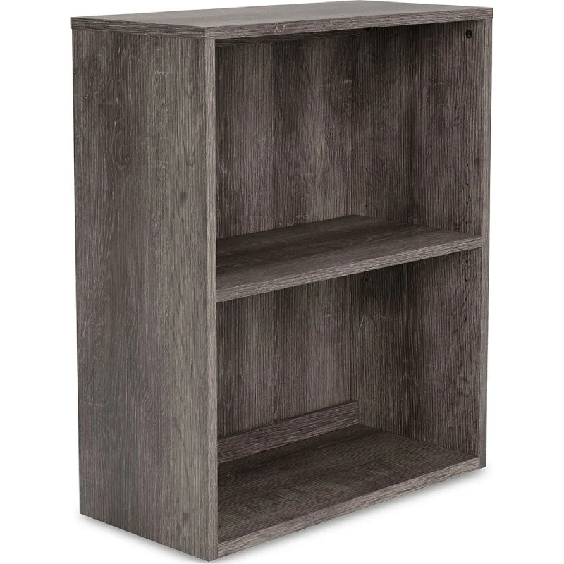 unique bookshelf design for home office -Arlenbry Bookcase - Gray