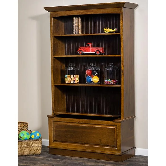 bookshelf with adjustable shelves -Baylee Amish Bookcase